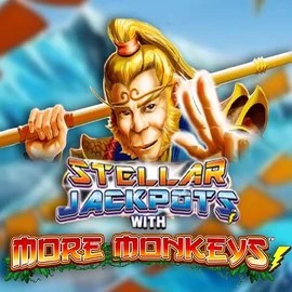 Official Jackpots logo: Stellar Jackpots with More Monkeys by Lightning Box Game at Swift Casino