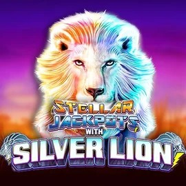 Stellar Jackpots with Silver Lion slot visual from Lightning Box Game available on swift-casino.eu