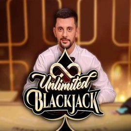 Unlimited Blackjack online game logo by Ezugi on swift-casino.eu